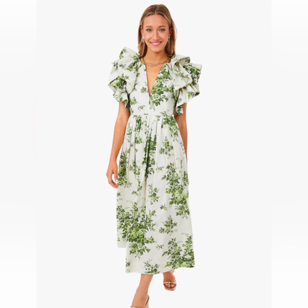 Tuckernuck limelight floral dress. Small NWT
